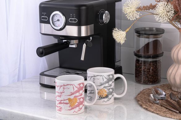 ARDESTO Чашка Hello, 330мл, керамика, бело-розовый AR3048WP фото