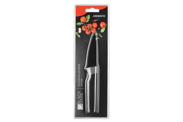 Кухонний ніж для овочів Ardesto Black Mars, 8 см, чорний, нерж. сталь, пластик AR2018SK фото