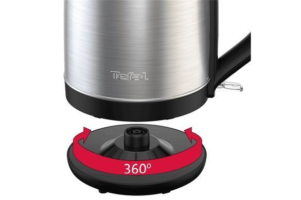 Tefal Електрочайник Tefal Subito 1.7л, нерж. сталь, чорний KO5S0DE0 фото