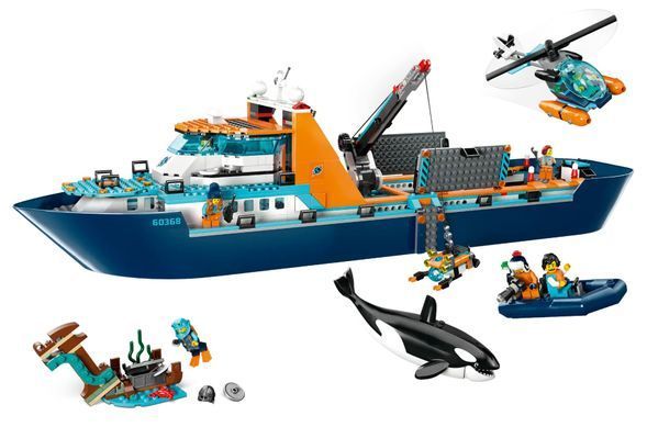 LEGO Конструктор City Арктический исследовательский корабль 60368 фото