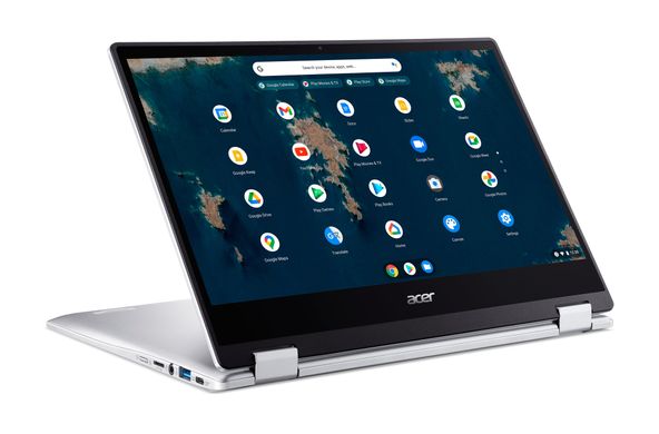 Acer Ноутбук Chromebook Spin CP314-1HN 14" FHD IPS, Intel C N4500, 8GB, F128GB, UMA, ChromeOS, серебристый NX.AZ3EU.001 фото