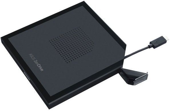 ASUS Привід оптичний портативний SDRW-08V1M-U DVD+-R/RW burner USB Type-C чорний cable-storage design Retail Box Slim 90DD02L0-M29000 фото