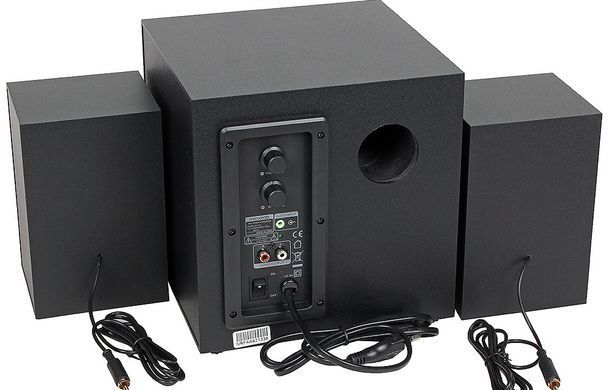 Microlab Акустична система M-110 2.1, 10W, mini-jack, чорний M-110 фото
