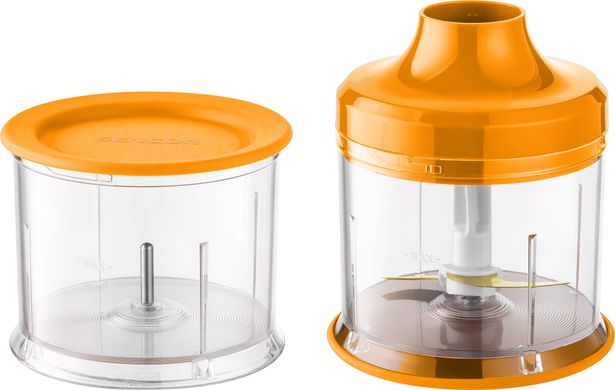 Блендер Sencor погружной, 1000Вт, 3в1, чаша-1*500 и 2*700мл, оранжевый SHB4463OR-EUE3 фото