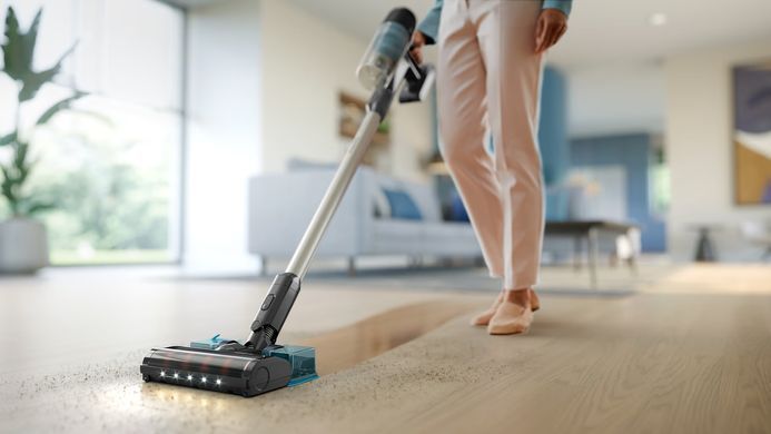Philips Пылесос беспроводный 3000 Series, влажная уборка, конт пыль-0.27л, автон. раб. до 60мин, вес-1.5кг, турборежим , серый XC3131/01 фото