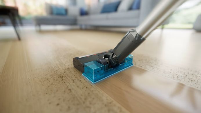 Philips Пылесос беспроводный 3000 Series, влажная уборка, конт пыль-0.27л, автон. раб. до 60мин, вес-1.5кг, турборежим , серый XC3131/01 фото