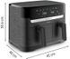 Moulinex Мультипіч Dual Easy Fry, 2700Вт, чаша-5.2+3.1л, сенсорне керув., 2 чаши, гриль, пластик, чорний 6 - магазин Coolbaba Toys