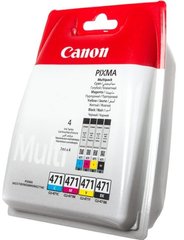 Комплект Canon No.471: Картридж Canon CLI-471 Cyan/Magenta/Yellow/Black Multi Pack 0401C004 фото