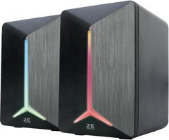 2E Gaming Акустична система Speakers SG300 2.0 RGB 3.5mm Black - купити в інтернет-магазині Coolbaba Toys