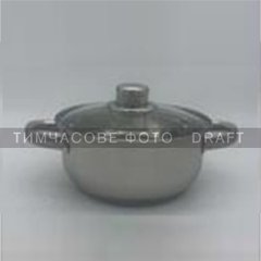 Каструля Ardesto Gemini Gourmet Aosta, скляна кришка, 5 л, нержавіюча сталь AR1952BC фото