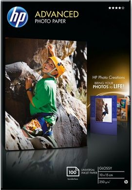 Папір HP 10x15cm Advanced Glossy Photo Paper, 100арк. Q8692A фото