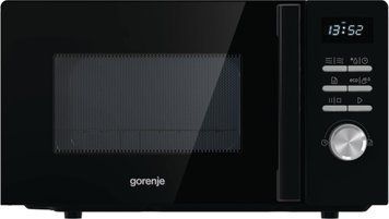 Gorenje Мікрохвильова піч Gorenje, 20л, електр. керув., 800Вт, гриль, дисплей, 11 програм, чорний MO20A4BH фото