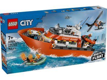LEGO Конструктор LEGO City Рятувальний катер і гелікоптер берегової охорони 60504 фото