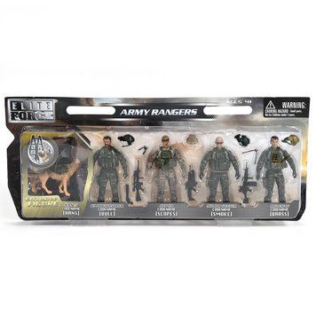Игровой набор фигурок солдат ELITE FORCE &mdash; РЕЙНДЖЕРЫ (5 фигурок, аксесс.) 101855 фото