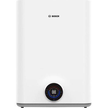 Bosch Водонагрівач електр. BOSCH плаский слім Tronic 5500iT, 80л, 1.5кВт, ун. монтаж, електр. кер-ння, Wi-Fi, B, білий