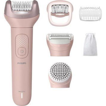 Philips Епілятор Philips Series 9000 дисковий, аккумул., пінцет.-32, волог.+сух., насадок-4, футляр, рожевий BRE718/00 фото