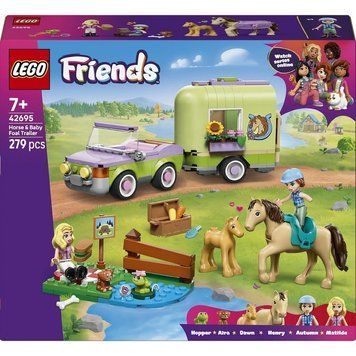 LEGO Конструктор LEGO Friends Причіп для коня й лошати 42695 фото