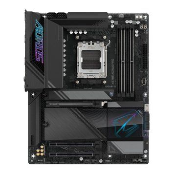 Gigabyte Материнская плата X870E AORUS PRO sAM5 X870 4xDDR5 M.2 HDMI DP Wi-Fi BT ATX X870E_AORUS_PRO фото