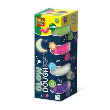 Незасыхающая масса для лепки серии "Feel good dough" &ndash; СИЯНИЕ (4 цвета, в пластиковых баночках) 00516S фото