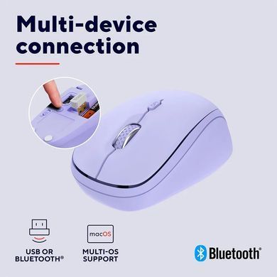 Trust Миша Trust Yvi+ Compact Multi-Device, WL/BT/USB-A, фіолетовий 25583_TRUST фото
