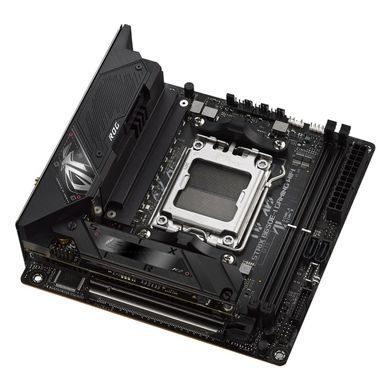 ASUS Материнcька плата ROG STRIX B650E-I GAMING WIFI sAM5 B650 2xDDR5 M.2 HDMI WiFi BT mITX 90MB1BI0-M0EAY0 фото