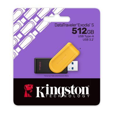 Kingston Накопитель Kingston 512GB USB 3.2 Type-A Gen1 DT Exodia S DTXS/512GB фото