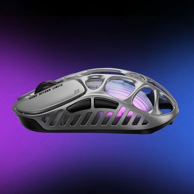 GravaStar Миша Mercury X, BT/WL/USB-A, RGB, сірий GSX_GRY фото
