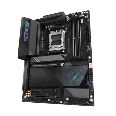 Gigabyte Материнская плата X870E AORUS PRO sAM5 X870 4xDDR5 M.2 HDMI DP Wi-Fi BT ATX X870E_AORUS_PRO фото