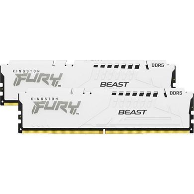 Kingston Память ПК DDR5 32GB KIT (16GBx2) 5600 FURY Beast White EXPO KF556C36BWEK2-32 фото