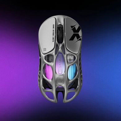 GravaStar Миша Mercury X, BT/WL/USB-A, RGB, сірий GSX_GRY фото