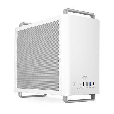 2E Корпус 2E Credo Mesh V300W-MH без БЖ, 2xUSB3.0, 1х USB 2.0, 1xUSB Type-C, 1x90мм, VGA 310мм, mATX, білий 2E-V300W-MH фото