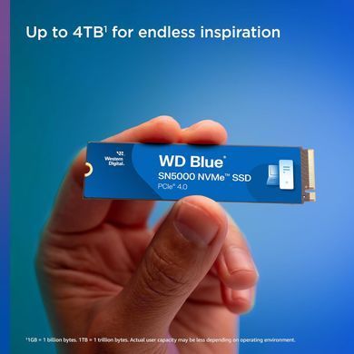 WD Накопичувач SSD WD M.2 2TB PCIe 4.0 Blue SN5000 WDS200T4B0E фото