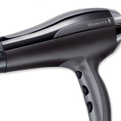 Remington Фен Pro-Air Turbo, 2400Вт, 3 режими, дифузор,турмалинова іоніз-я, хол. обдув, чорний D5220 фото
