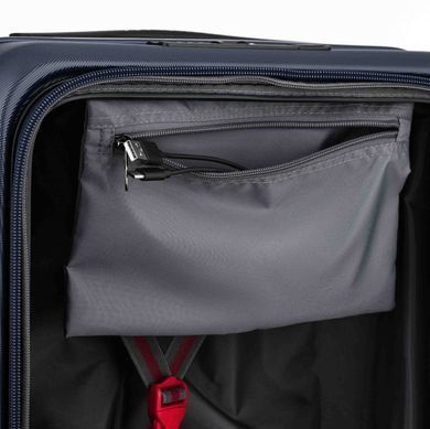 Wenger Валіза Wenger Skyon Hardside Carry-On, мала, з відсіком для н/б 16", полікарбонат, TSA, 4 колеса, розширення, USB, синій 653565 фото