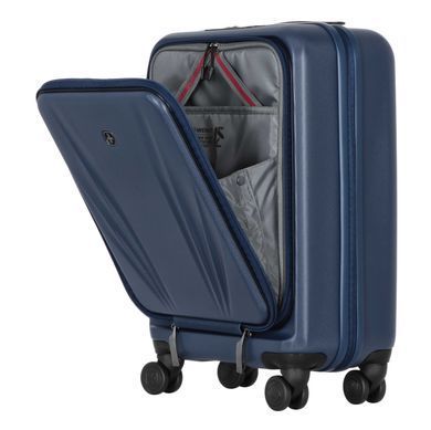 Wenger Валіза Wenger Skyon Hardside Carry-On, мала, з відсіком для н/б 16", полікарбонат, TSA, 4 колеса, розширення, USB, синій 653565 фото