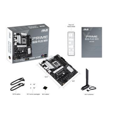 ASUS Материнcкая плата PRIME B650-PLUS WIFI sAM5 B650 4xDDR5 M.2 HDMI DP WiFi BT ATX 90MB1KP0-M0EAY0 фото