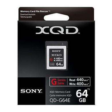 Карта памяти Sony XQD 64GB G Series R440MB/s W400MB/s QDG64F.SYM фото