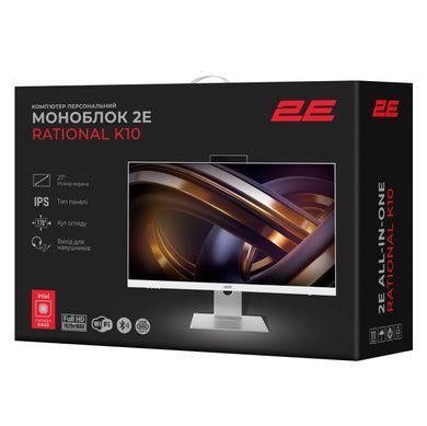 2E ПК Моноблок Rational K10 27" FHD IPS Intel i5-12400, 16Gb, F512GB, UMA, B660, кл+м, FreeDos, белый 2E-K10.0005 фото