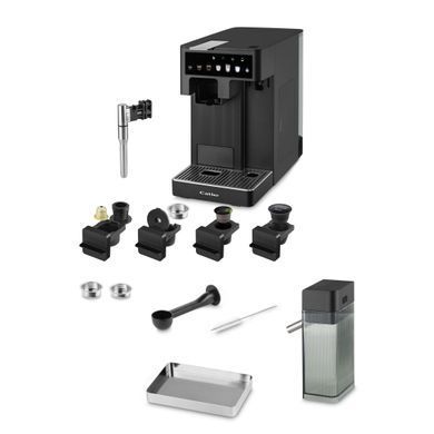 CATLER Кофеварка капсульная Renzo 1.6л, капсулы, молотый кофе, сенс. управл., автом. капучинатор, черный ES751BRENZO фото