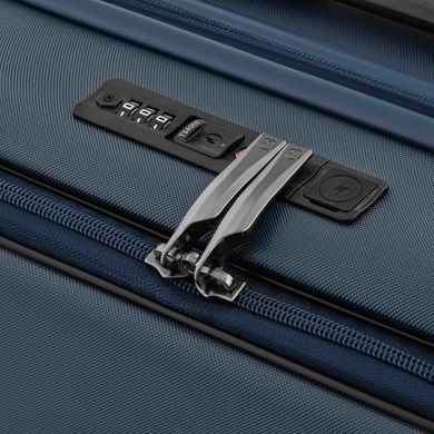 Wenger Валіза Wenger Skyon Hardside Carry-On, мала, з відсіком для н/б 16", полікарбонат, TSA, 4 колеса, розширення, USB, синій 653565 фото
