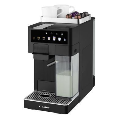 CATLER Кофеварка капсульная Renzo 1.6л, капсулы, молотый кофе, сенс. управл., автом. капучинатор, черный ES751BRENZO фото
