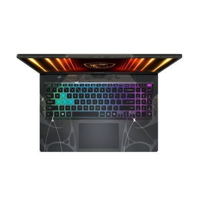 MSI Ноутбук MSI Cyborg 15 B2RWEKG-420XUA 15.6" FHD, Intel Core 7 240H, 16GB, F1TB, NVD5050-8, DOS, Напівпрозорий чорний 9S7-15Q342-420 фото