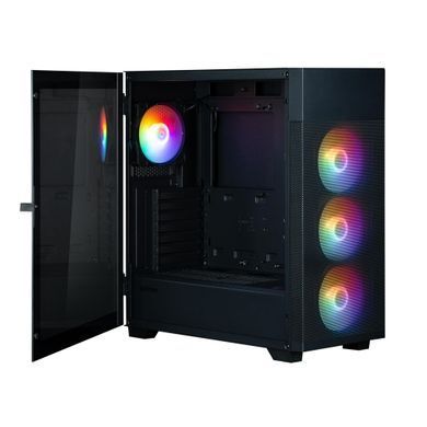 Zalman Корпус S5 Neo без БП, 1xUSB3.1, 1xUSB2.0, 4x120мм FRGB, VGA 390мм, LCS ready, TG Side Panel, ATX, чёрный S5NEOBLACK фото