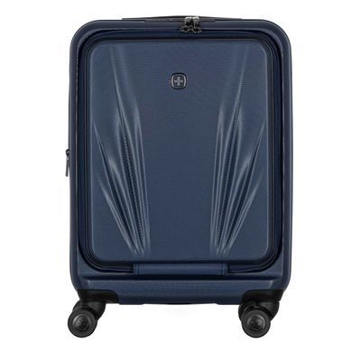 Wenger Валіза Wenger Skyon Hardside Carry-On, мала, з відсіком для н/б 16", полікарбонат, TSA, 4 колеса, розширення, USB, синій 653565 фото