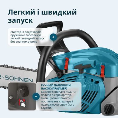 K&ouml;nner & S&ouml;hnen Пила бензинова Konner&Sohnen KS CS40G-20 50см 50см3 5.7кг KSCS40G-20 фото
