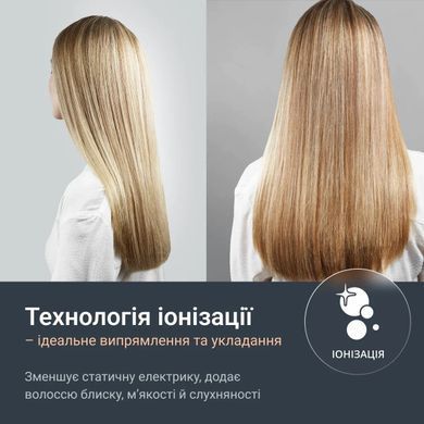 Rowenta Випрямитель Thermoglide, темп.режимов-5, 150-230С, дисплей, ионизация, титан, светло-зеленый SF5120E0 фото