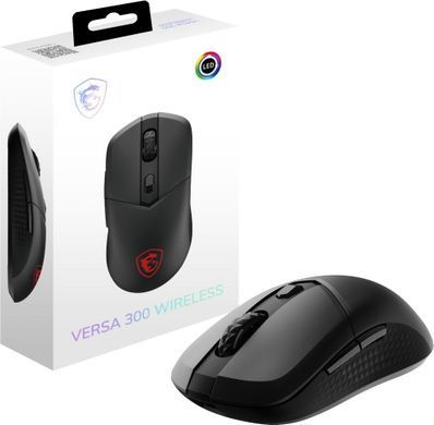MSI Мышь VERSA 300 W, WIRELESS, RGB, WL, чёрный S12-4301260-CLA фото