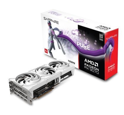 SAPPHIRE Відеокарта SAPPHIRE Radeon RX 9070 16GB GDDR6 PURE GAMING OC 11349-02-20G фото