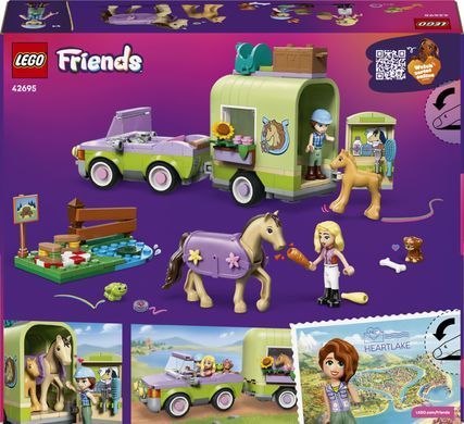 LEGO Конструктор LEGO Friends Причіп для коня й лошати 42695 фото