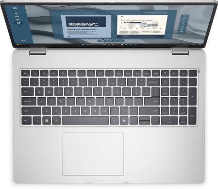 Dell Ноутбук Dell Pro 16 16" FHD+ IPS AG, Intel U7-255U, 32GB, F1TB, UMA, Lin, сріблястий BTO108PC16250UA_UBU фото